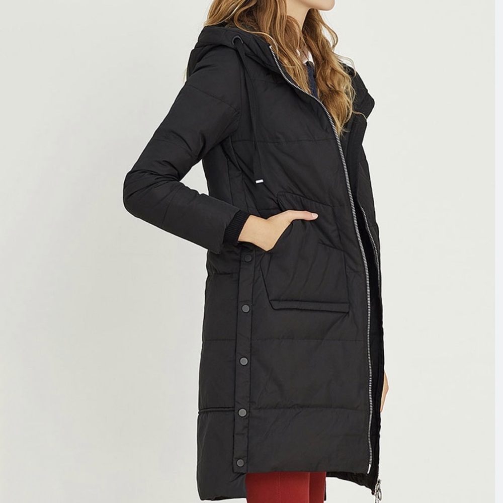 LNWOT BOSIDENG Down Parka / Long Puffer - Black